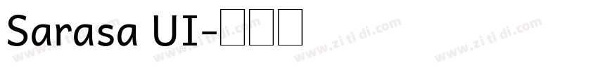 Sarasa UI字体转换